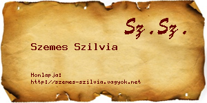 Szemes Szilvia névjegykártya