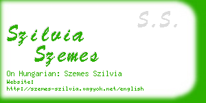 szilvia szemes business card